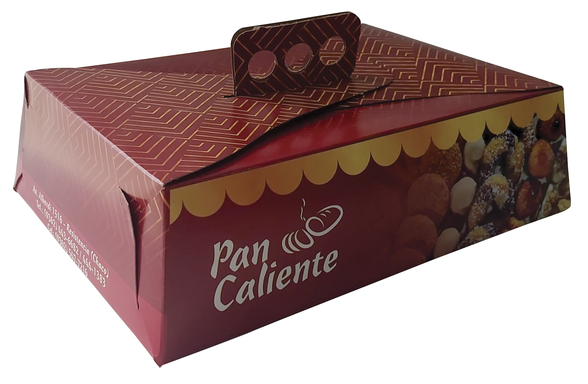 Caja de masas finas tipo capellina